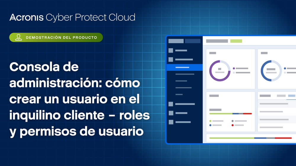 Cómo crear un usuario en el inquilino cliente – roles y permisos de usuario
