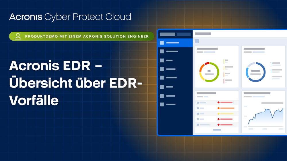 Produktdemo für Acronis Cyber Protect Cloud: Acronis EDR – Übersicht über EDR-Vorfälle