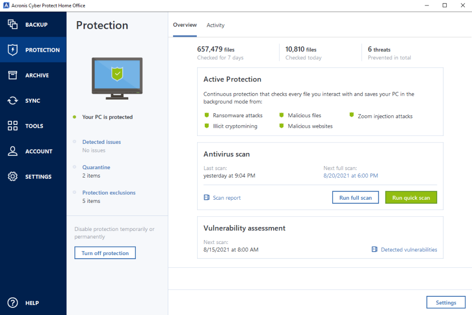 acronis home backup