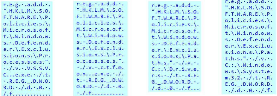 Addition of Microsoft Defender exclusions