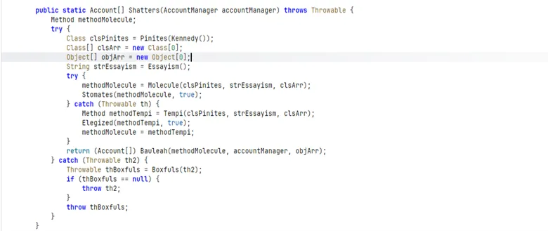 Code analysis – V (Source : TRU).
