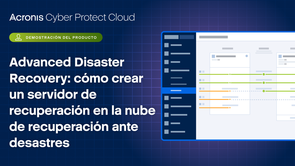 Cómo crear un servidor de recuperación en la nube de recuperación ante desastres