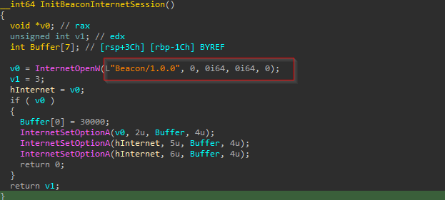 User-Agent String named Beacon/1.0.0