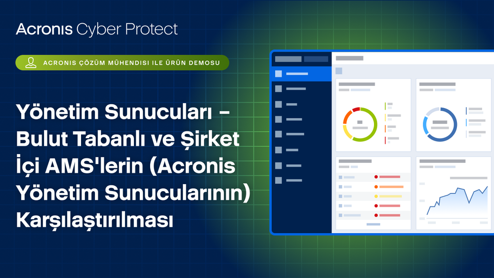 Yönetim Sunucuları – Bulut Tabanlı ve Şirket İçi AMS'lerin Karşılaştırılması