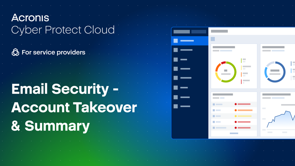 Learn how Acronis Email Security protects against account takeover!