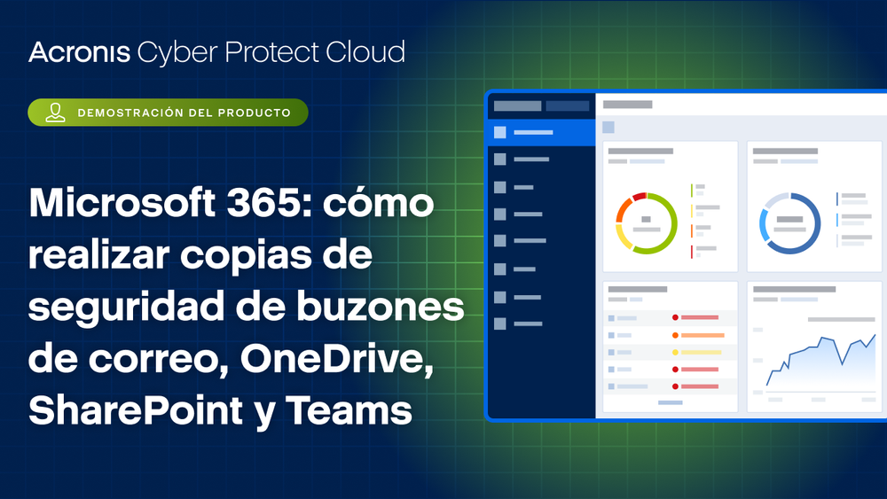 Microsoft 365: cómo realizar copias de seguridad de buzones de correo, OneDrive, SharePoint y Teams