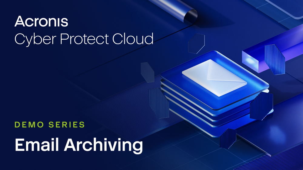 Acronis Email Archiving Setup Demo for MSPs