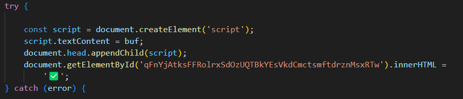 Figure 4: Script attach