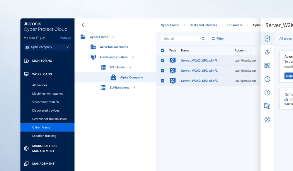 Hybrid infrastructure console preview