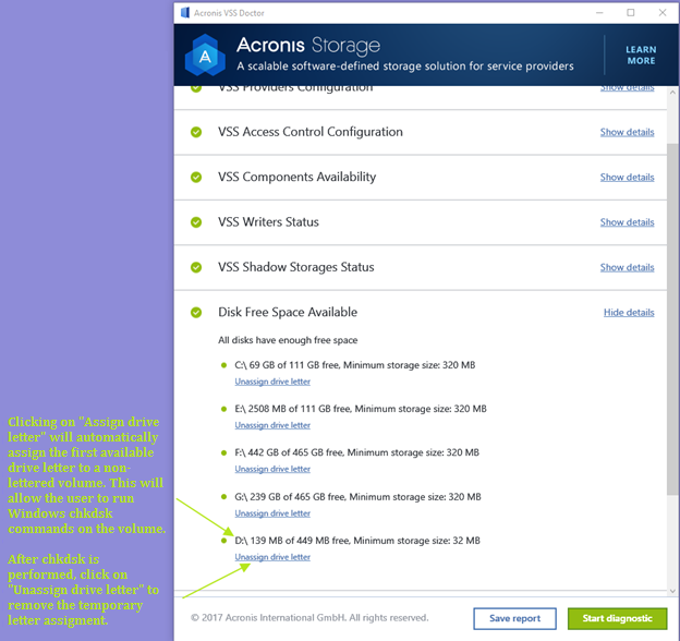 vss doctor tool acronis true image