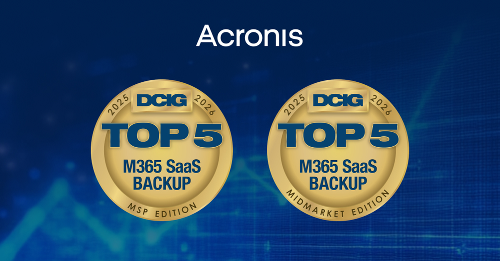 2025–26 DCIG TOP 5 Microsoft 365 SaaS backup solutions MSP edition