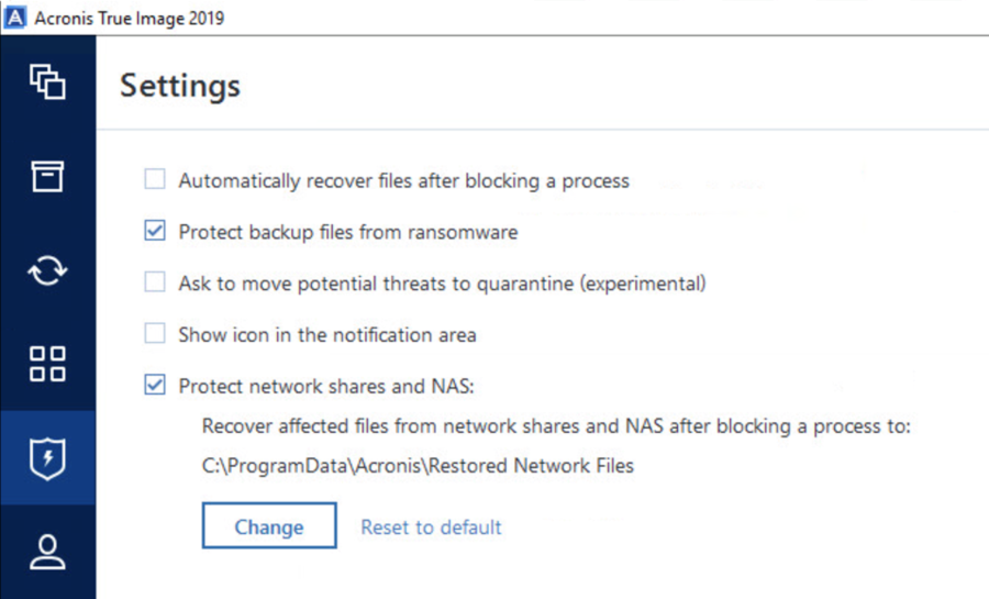 acronis true image 2019 not starting up