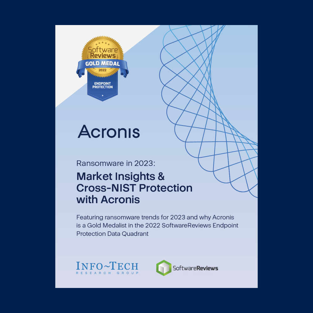 Ransomware report 2023: Market insights & cross-NIST protection with Acronis
